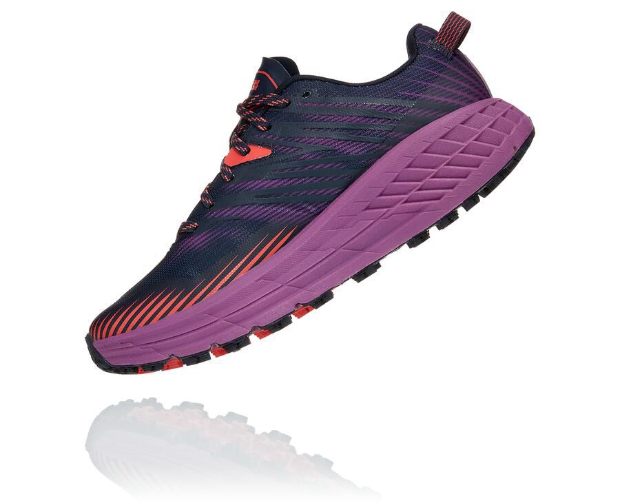 Hoka One One Trailsko Dame - Speedgoat 4 - Mørkeblå - 271458NZF